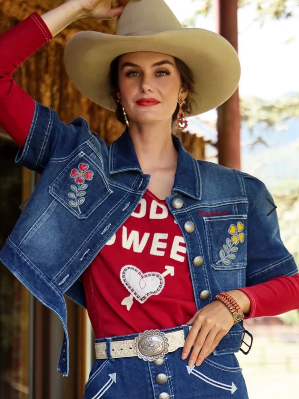 NWOT Double D Ranch Rodeo Sweetheart Top - 2X